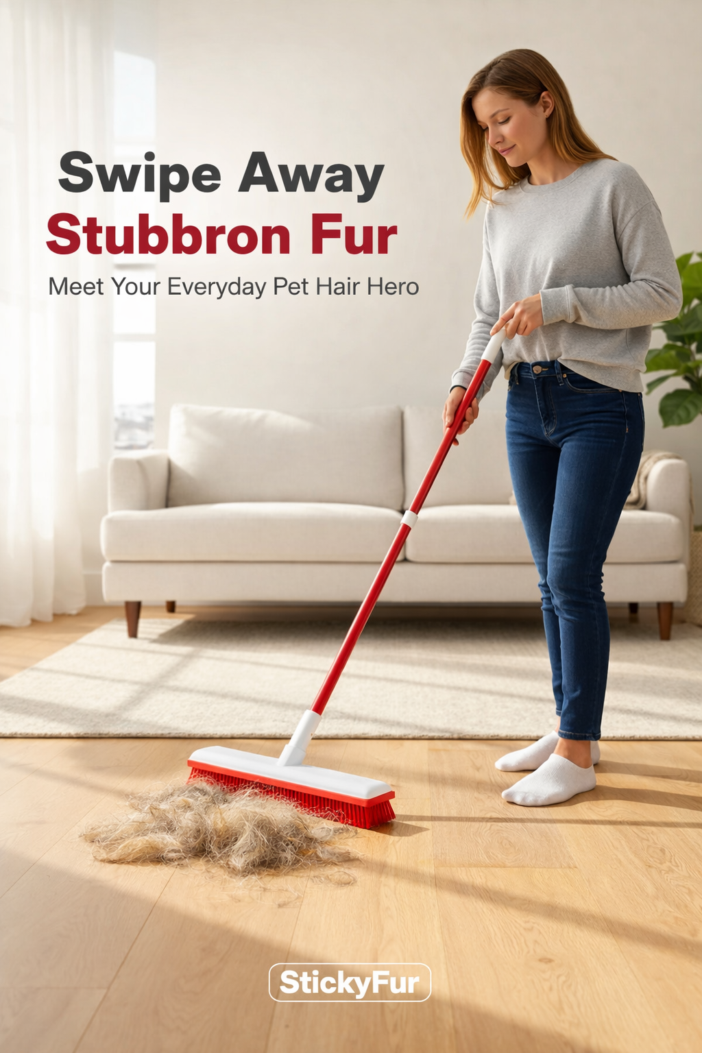 Stubborn™ StickyFur Remover Broom