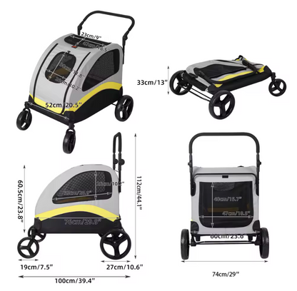 SafePawTravel™ Premium Pet Stroller