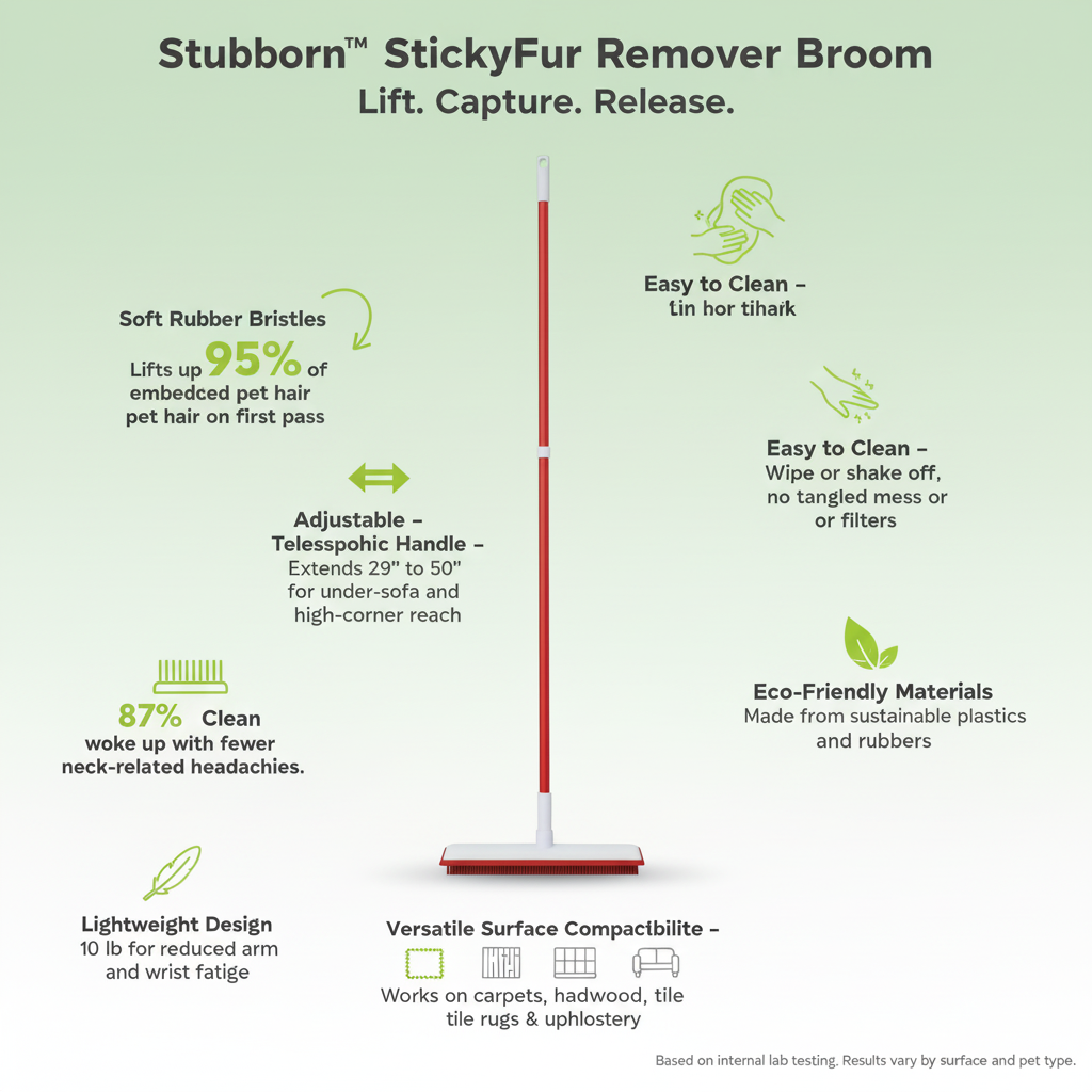 Stubborn™ StickyFur Remover Broom